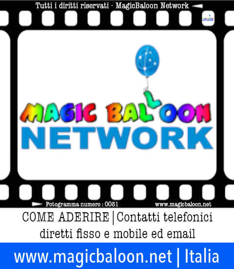 Contatti diretti con noi | MagicBaloon Network Italia la più vasta rete di professionisti di addobbi ed allestimenti con palloni e palloncini. Servizi in tutta Italia per aziende e privati