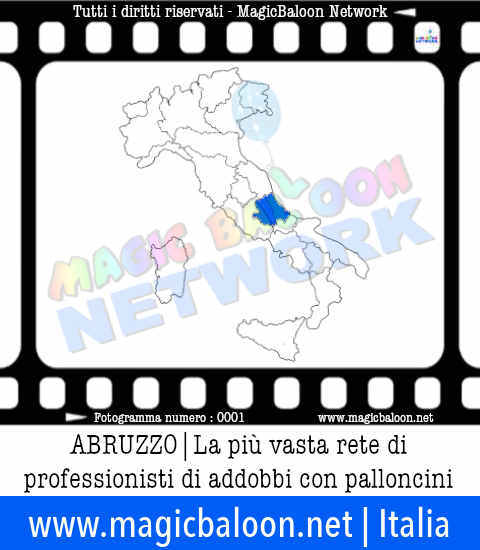 Aderire a MagicBaloon Network Italia per professionisti ed aziende in Abruzzo: la più vasta rete di professionisti di addobbi ed allestimenti con palloni e palloncini. Servizi in tutta Italia per aziende e privati
