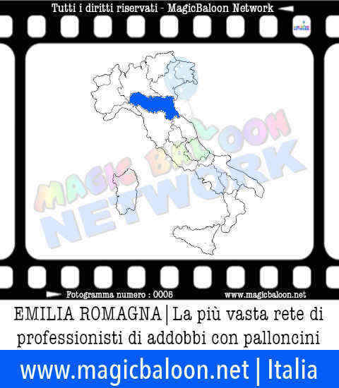 Aderire a MagicBaloon Network Italia per professionisti ed aziende in Emilia-Romagna: la più vasta rete di professionisti di addobbi ed allestimenti con palloni e palloncini. Servizi in tutta Italia per aziende e privati