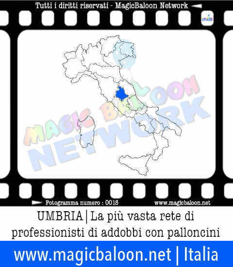 Aderire a MagicBaloon Network Italia per professionisti ed aziende in Umbria: la più vasta rete di professionisti di addobbi ed allestimenti con palloni e palloncini. Servizi in tutta Italia per aziende e privati